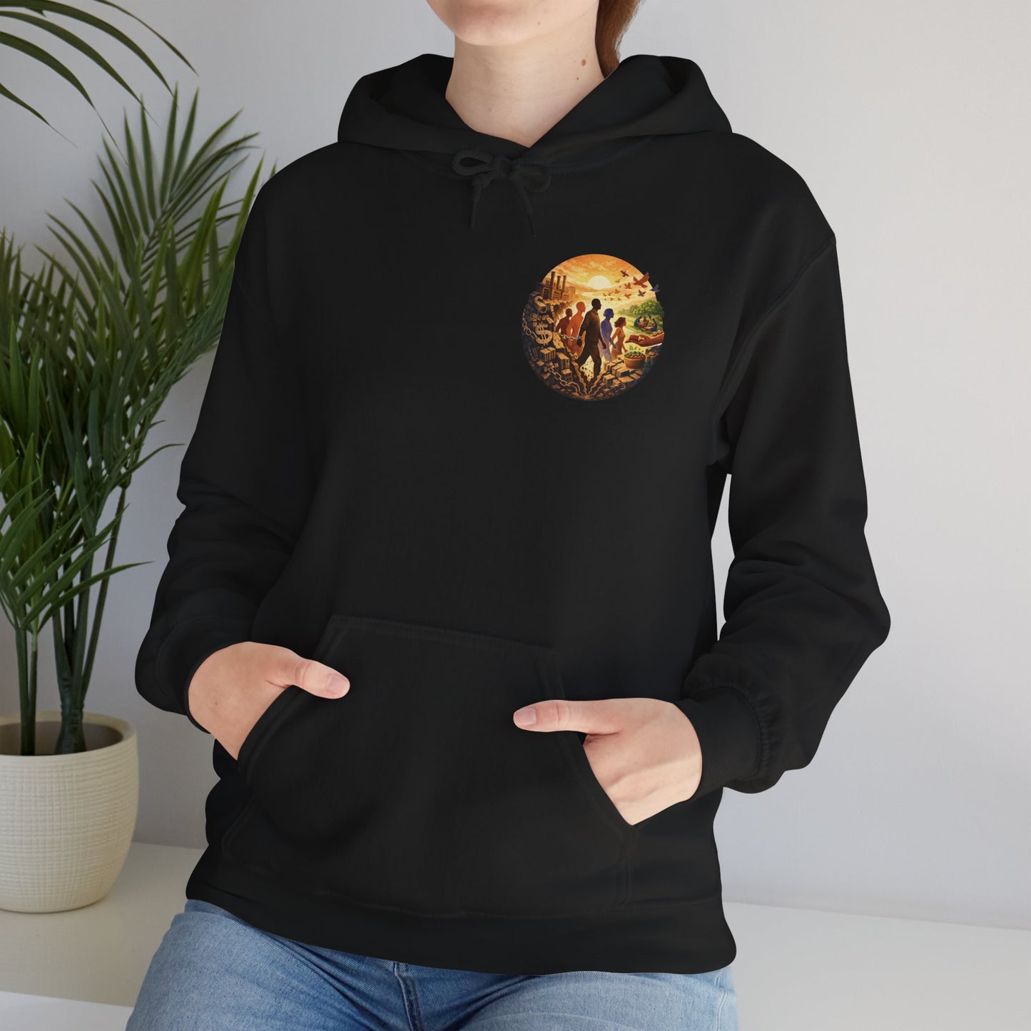 Liberation is Collective Hoodie — "We Move Forward Together" Artwork {Unisex}