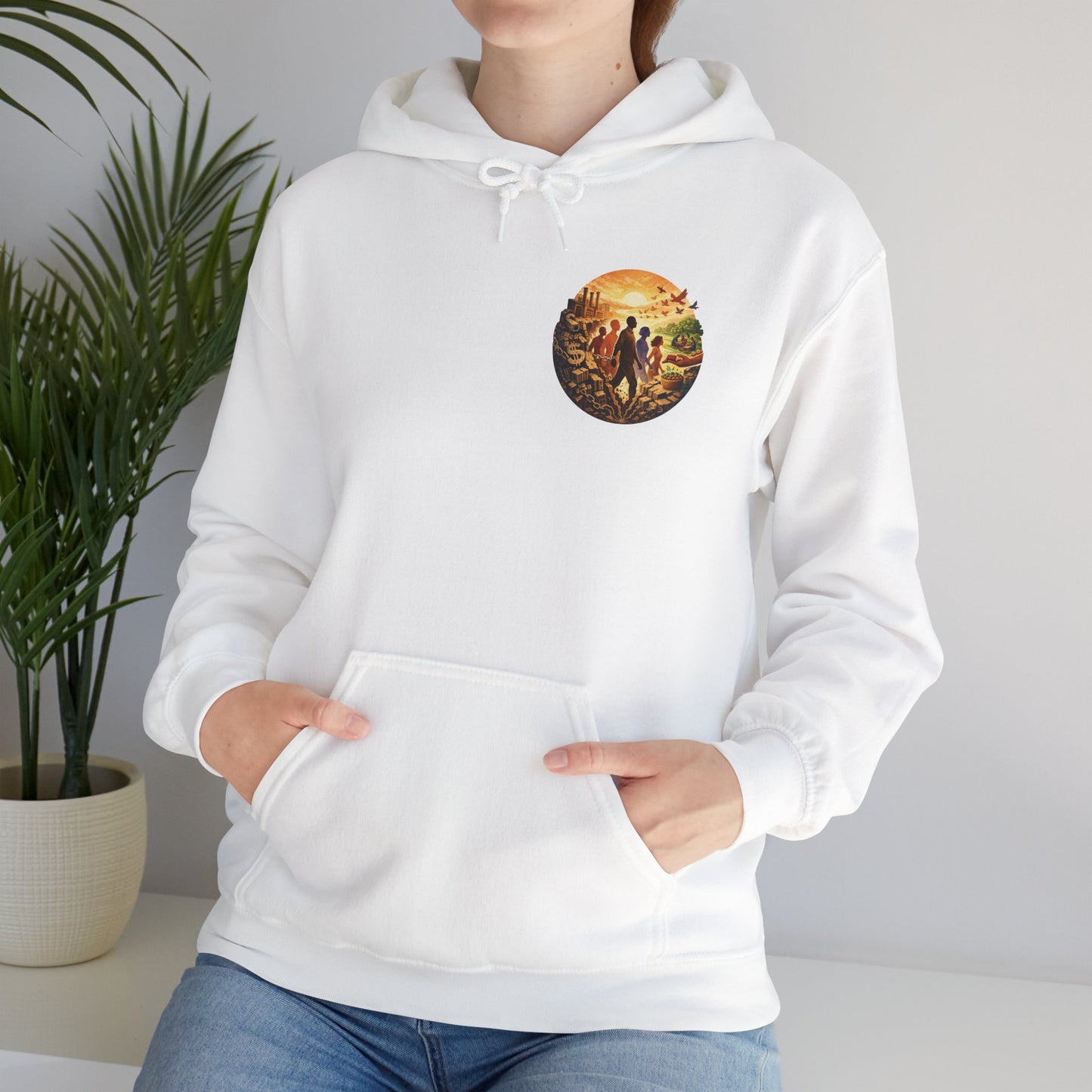 Liberation is Collective Hoodie — "We Move Forward Together" Artwork {Unisex}