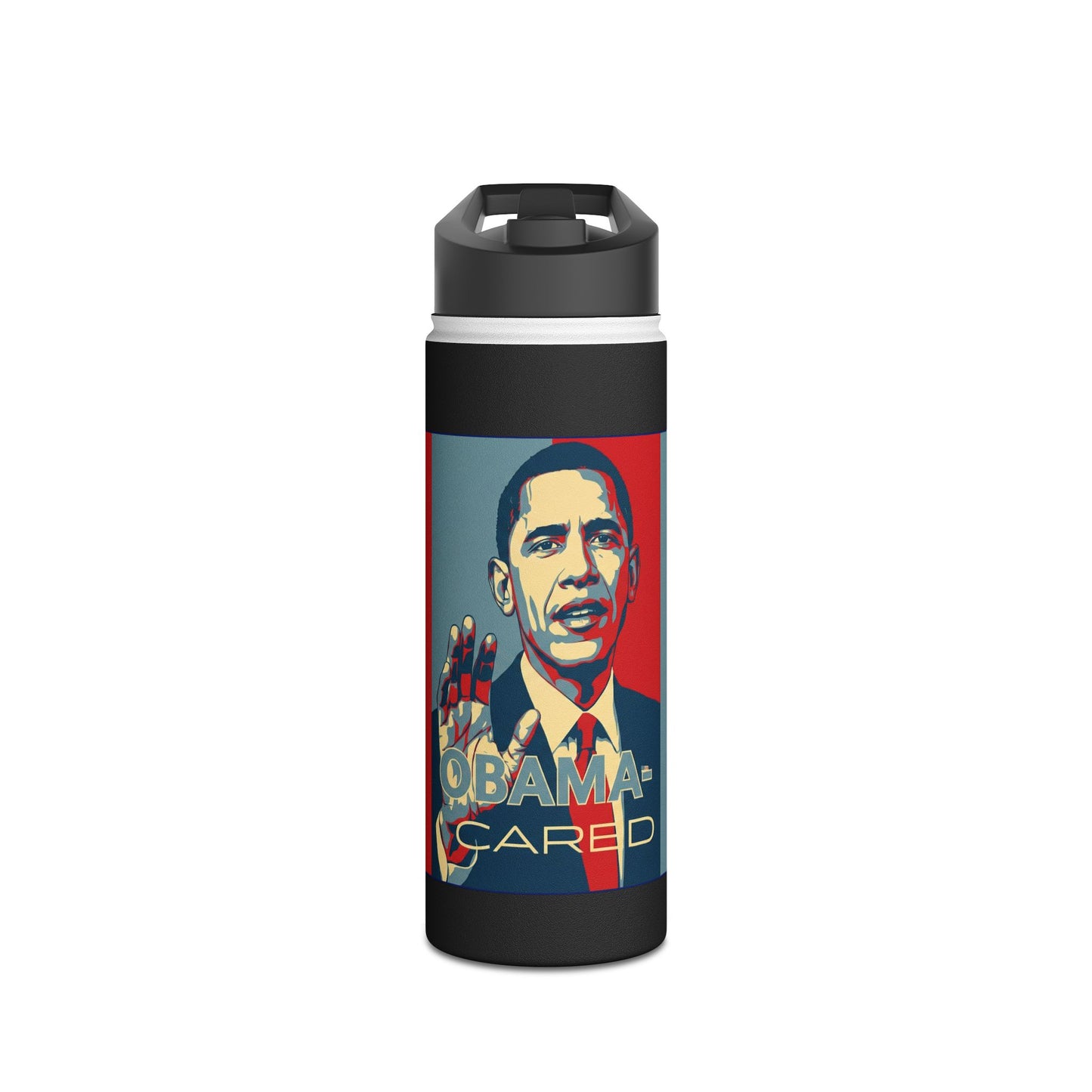 Retro 'OBAMA-CARED' Design-Water Bottle