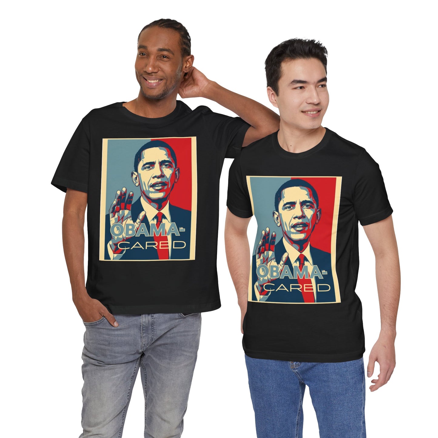 'Obama Cared' Vintage Style T-Shirt