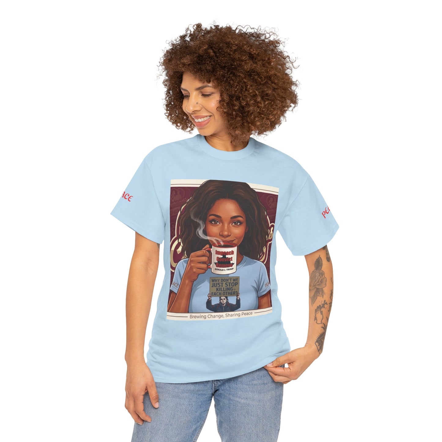 Coffee Lover Tee  "Sharing Change, Sharing Hope"
