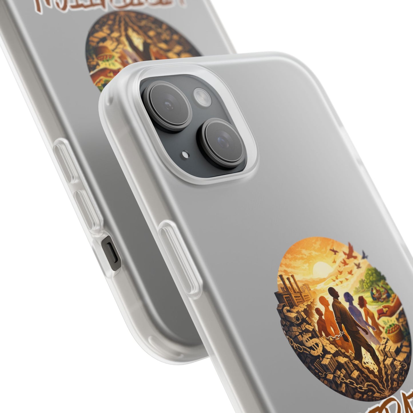 Phone Case —“Liberation Is Collective” Matte Phone Case | Sunset Unity Art for iPhone & Samsung