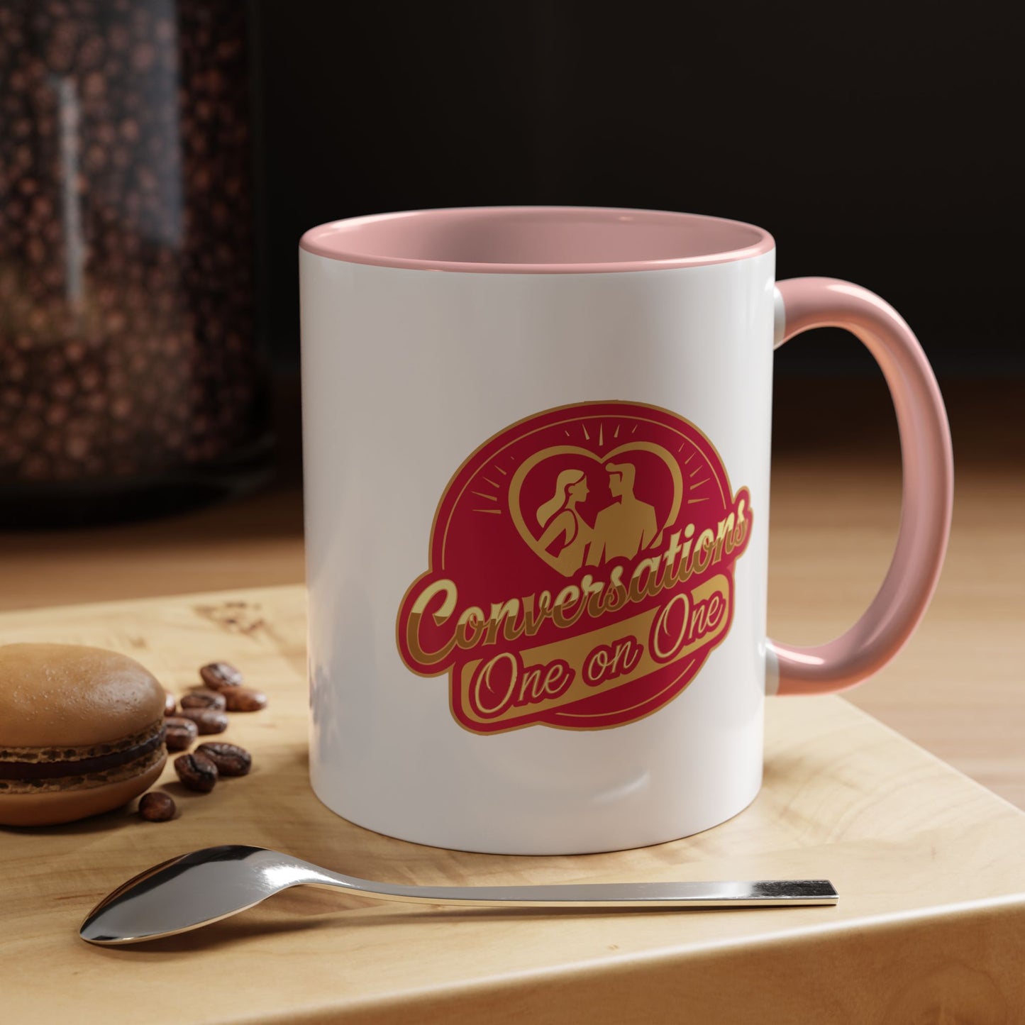 Conversation One-on-One Accent Coffee Mug – (11/15oz)