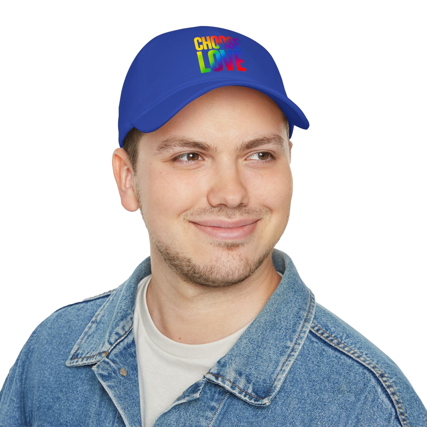 Choose Love Rainbow Cap — Low Profile Baseball Hat for Pride & Everyday Wear