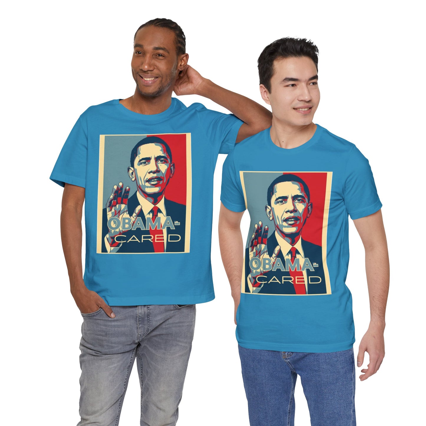 'Obama Cared' Vintage Style T-Shirt