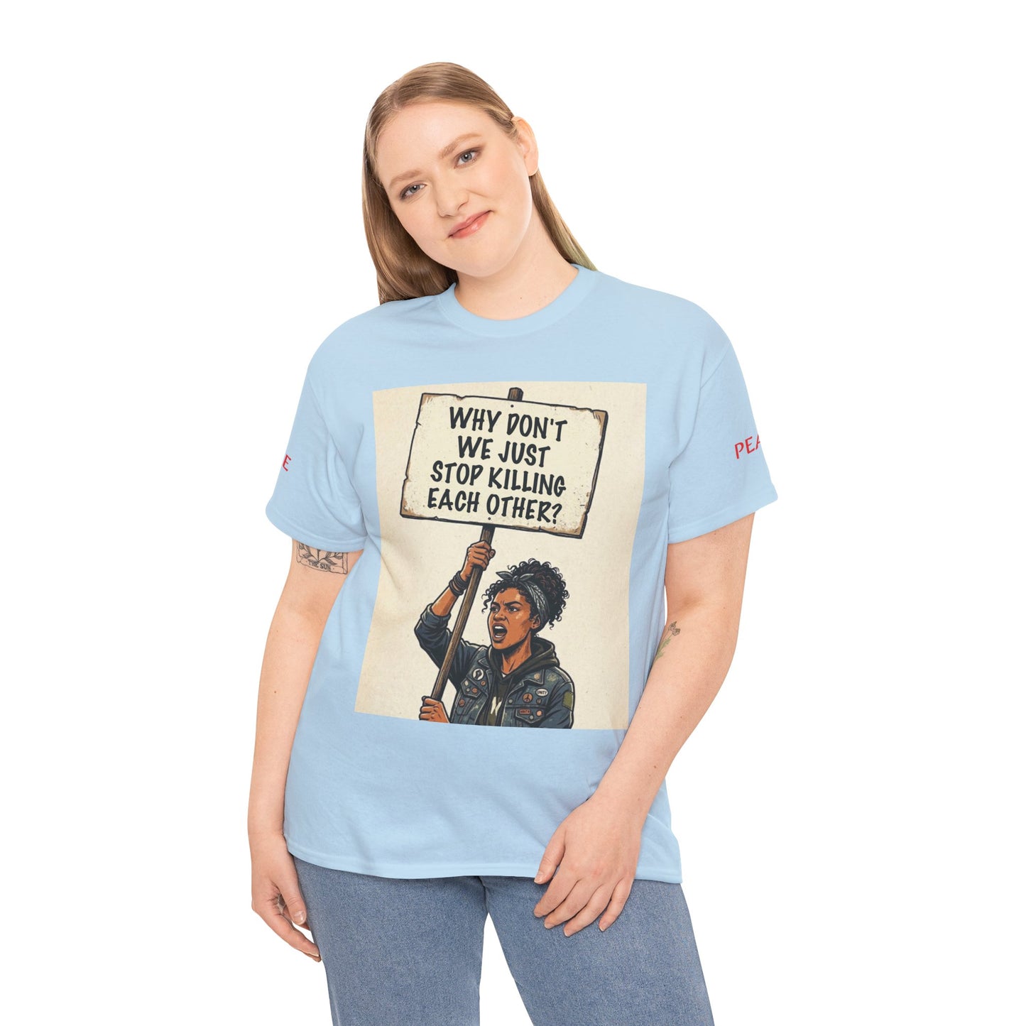 Graphic Tee — "CHOOSE PEACE" Shirt