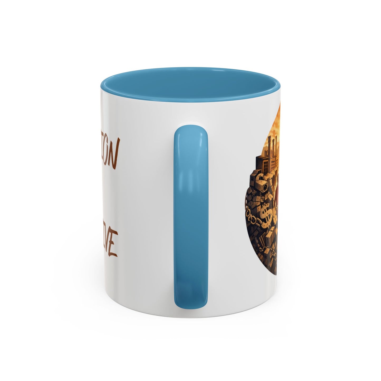 Liberation Is Collective Accent Coffee Mug - Black Handle 11/15oz