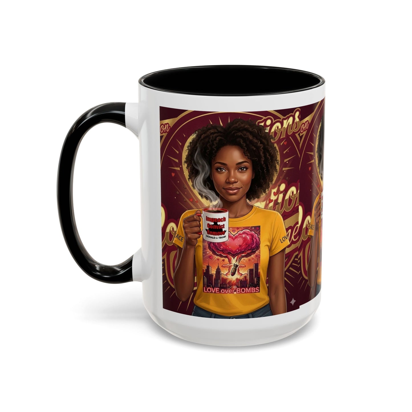 Love Over Bombs- Coffee Mug