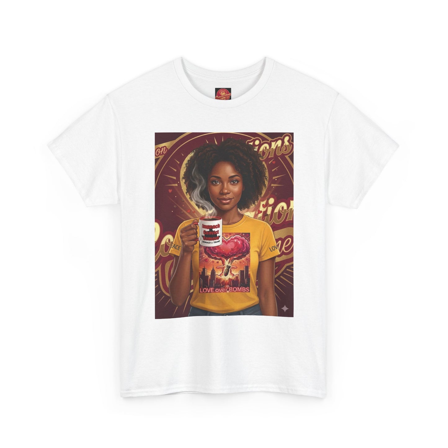 Vintage Coffee /Bombs Vibes Graphic Tee - Retro Aesthetic Unisex Cotton T-Shirt