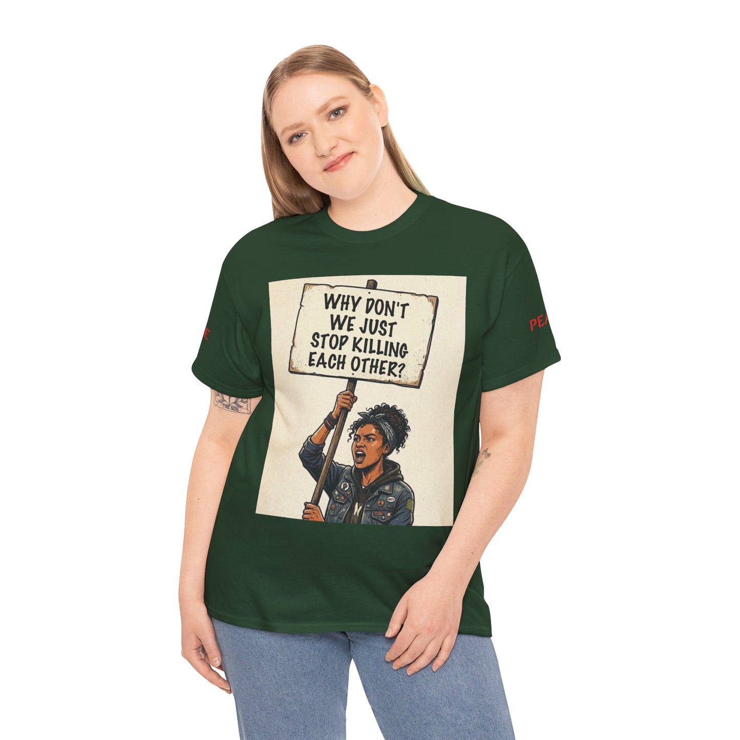 Graphic Tee — "CHOOSE PEACE" Shirt