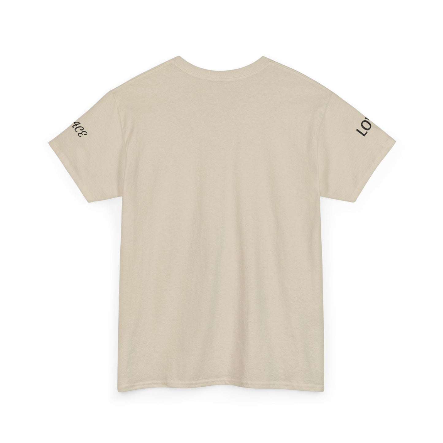 Love Over Bombs T-Shirt — Retro Heart Cloud Peace Tee
