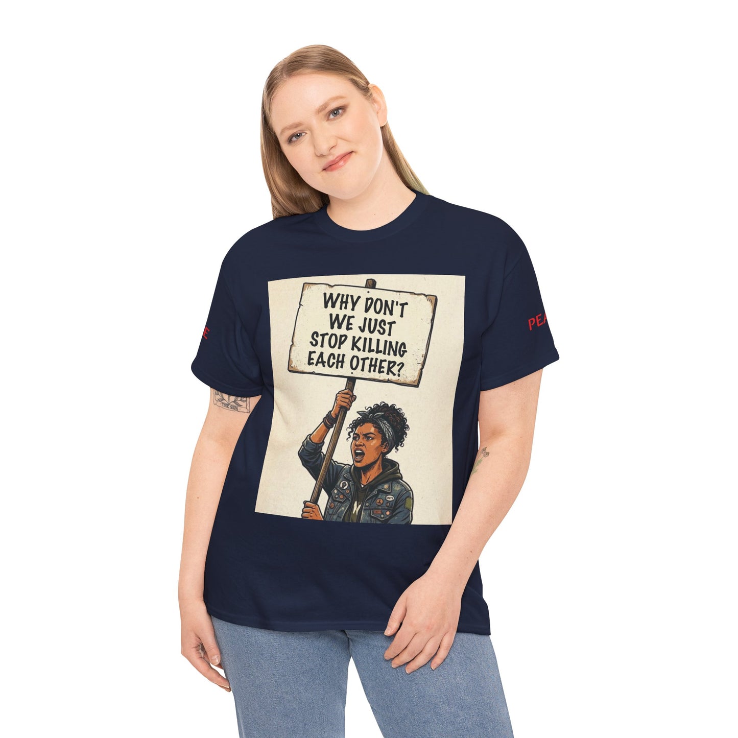 Graphic Tee — "CHOOSE PEACE" Shirt
