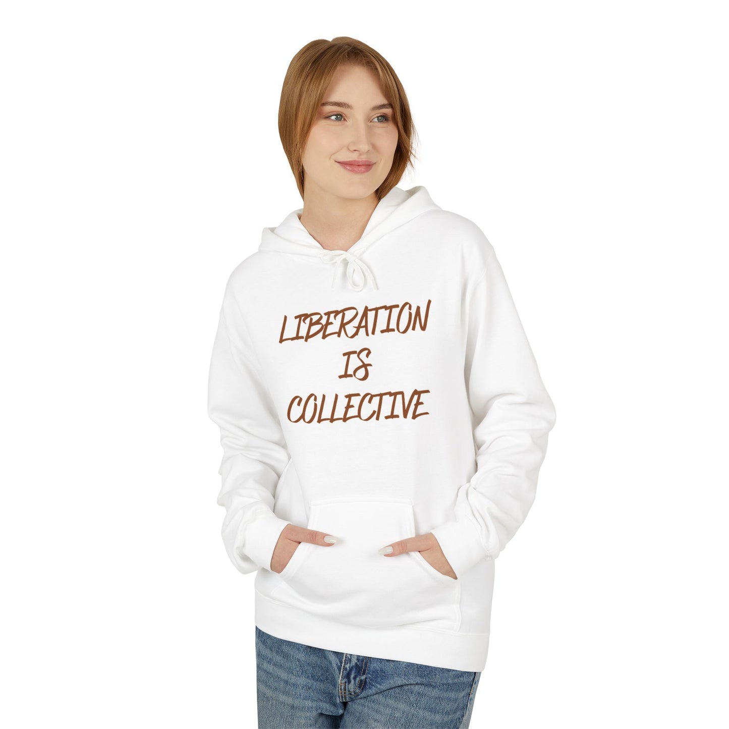 Liberation Is Collective Hoodie — Sunrise Solidarity Graphic Hoodie