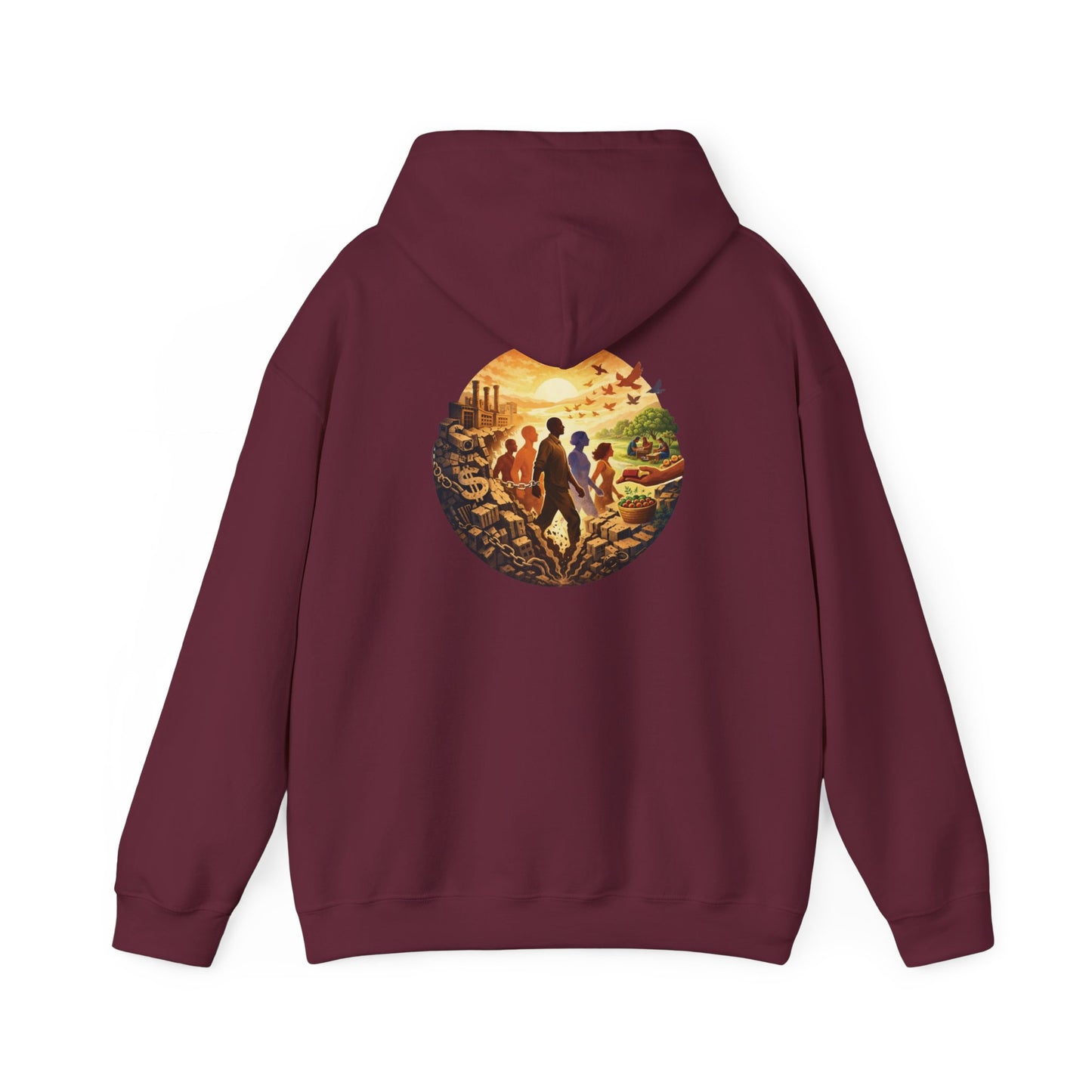Liberation is Collective Hoodie — "We Move Forward Together" Artwork {Unisex}