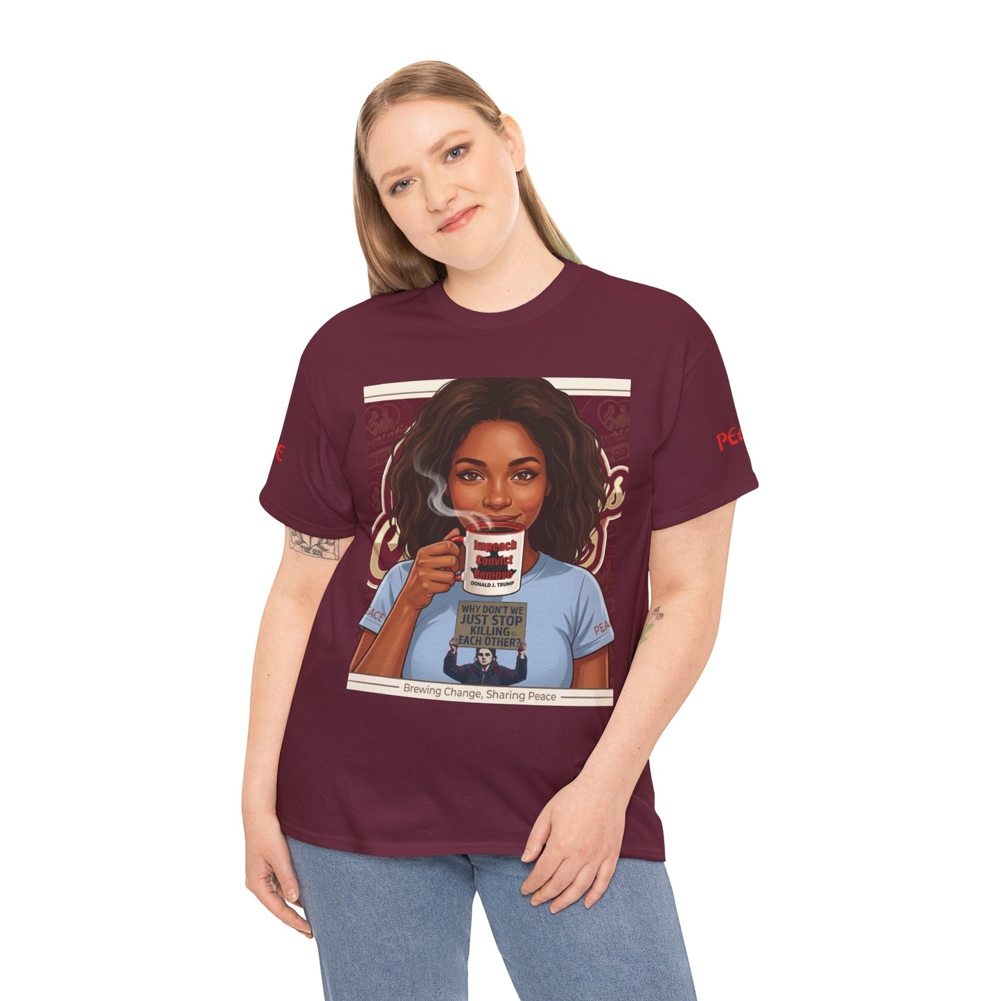 Coffee Lover Tee  "Sharing Change, Sharing Hope"