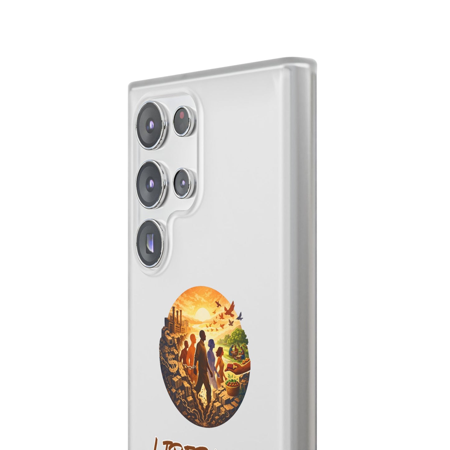 Phone Case —“Liberation Is Collective” Matte Phone Case | Sunset Unity Art for iPhone & Samsung