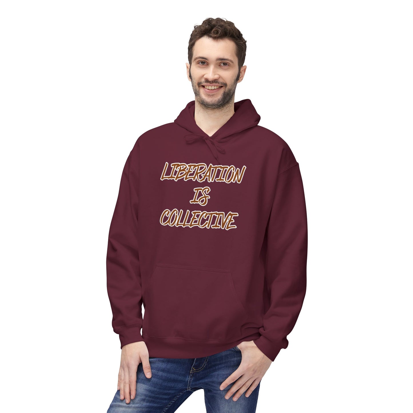 Liberation Is Collective Hoodie — Sunrise Solidarity Graphic Hoodie