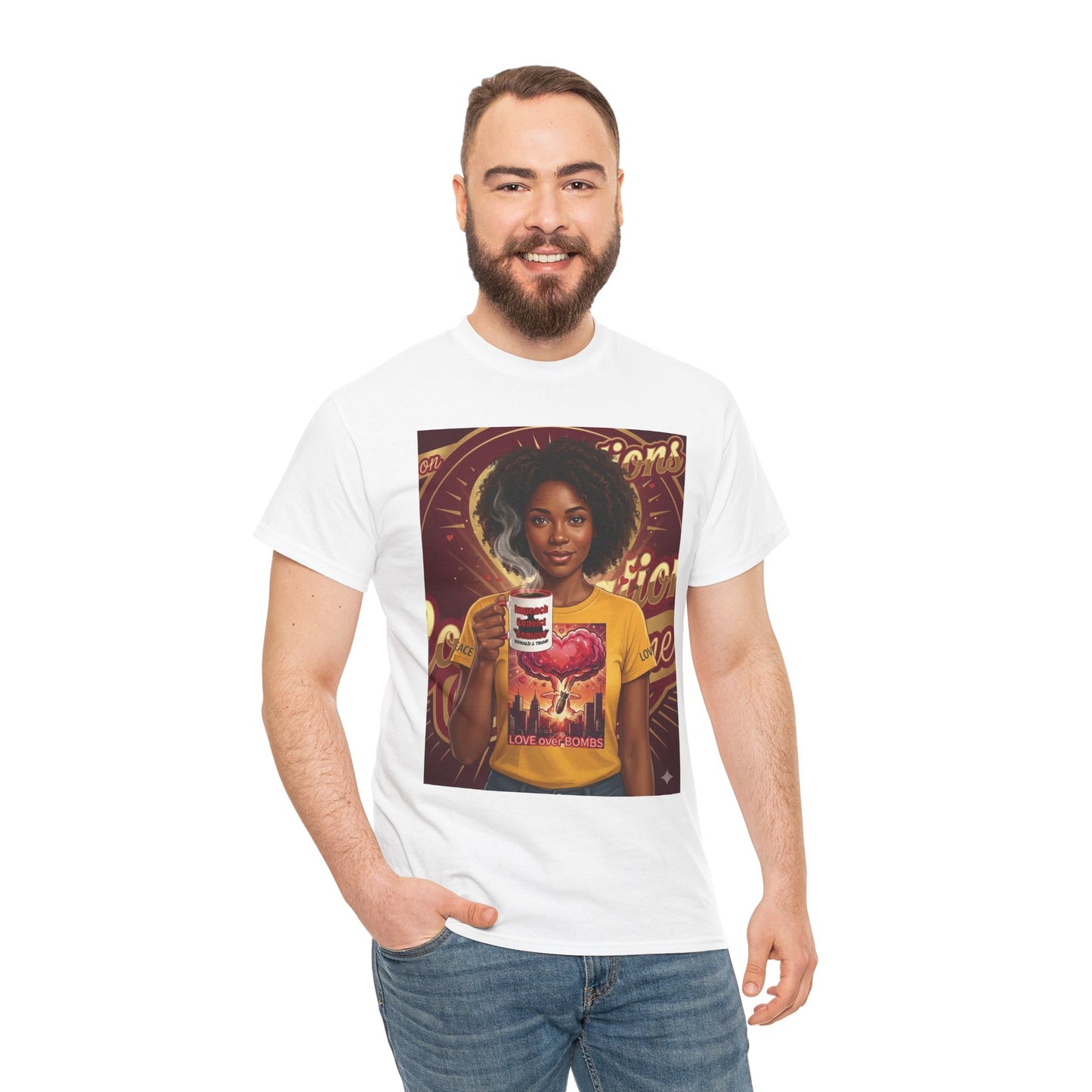 Vintage Coffee /Bombs Vibes Graphic Tee - Retro Aesthetic Unisex Cotton T-Shirt
