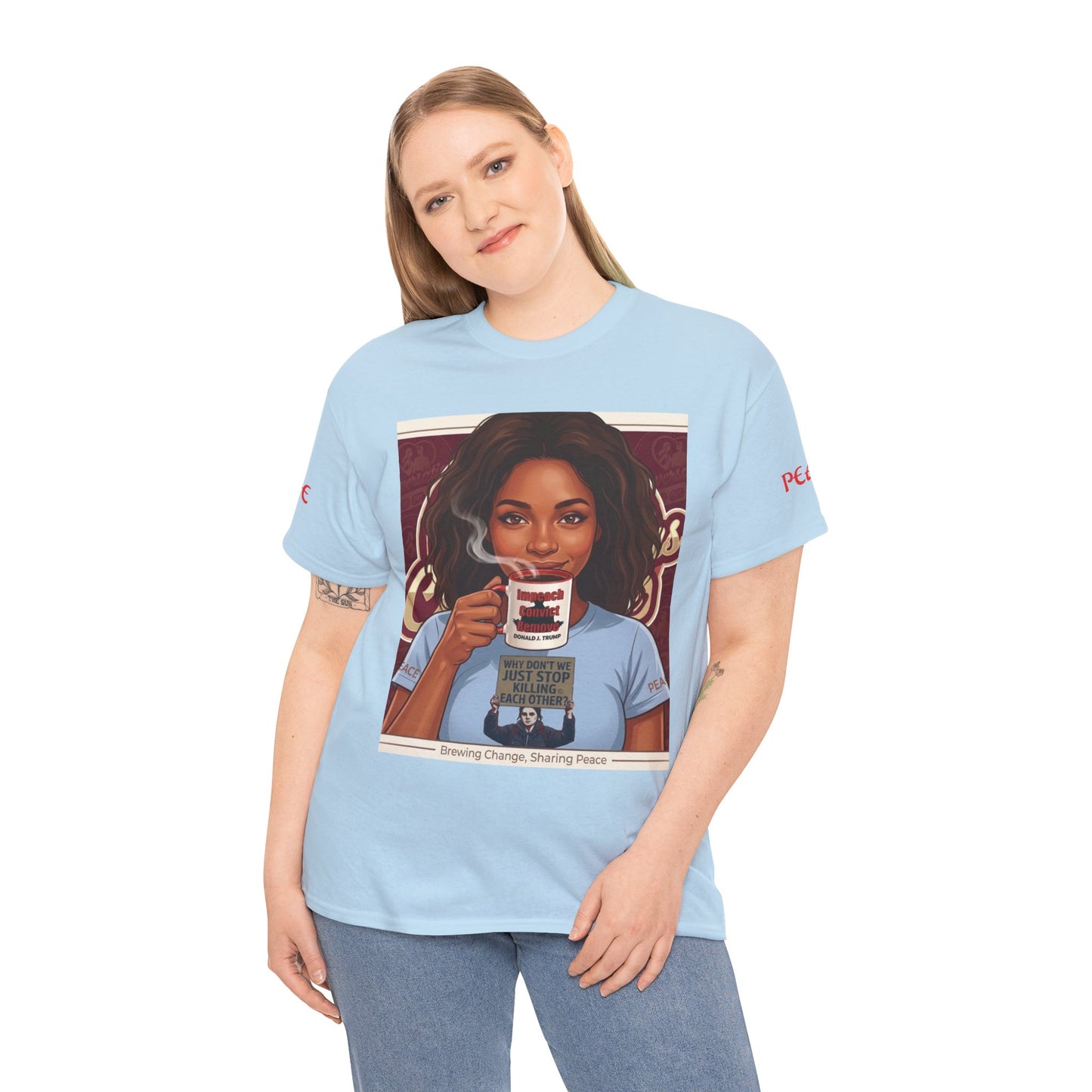 Coffee Lover Tee  "Sharing Change, Sharing Hope"