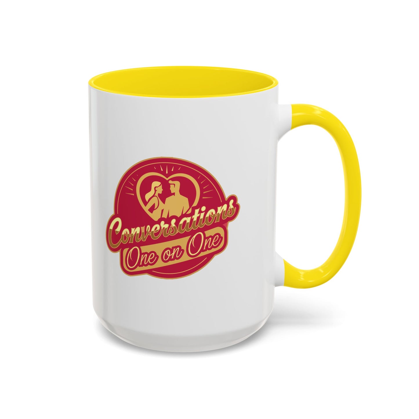 Conversation One-on-One Accent Coffee Mug – (11/15oz)