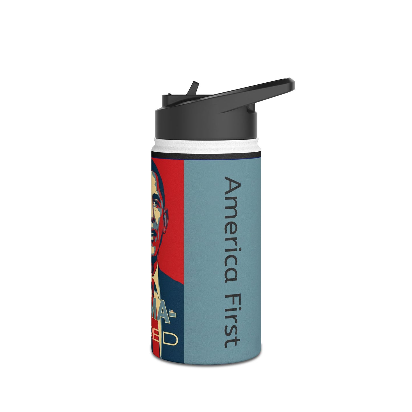 Retro 'OBAMA-CARED' Design-Water Bottle