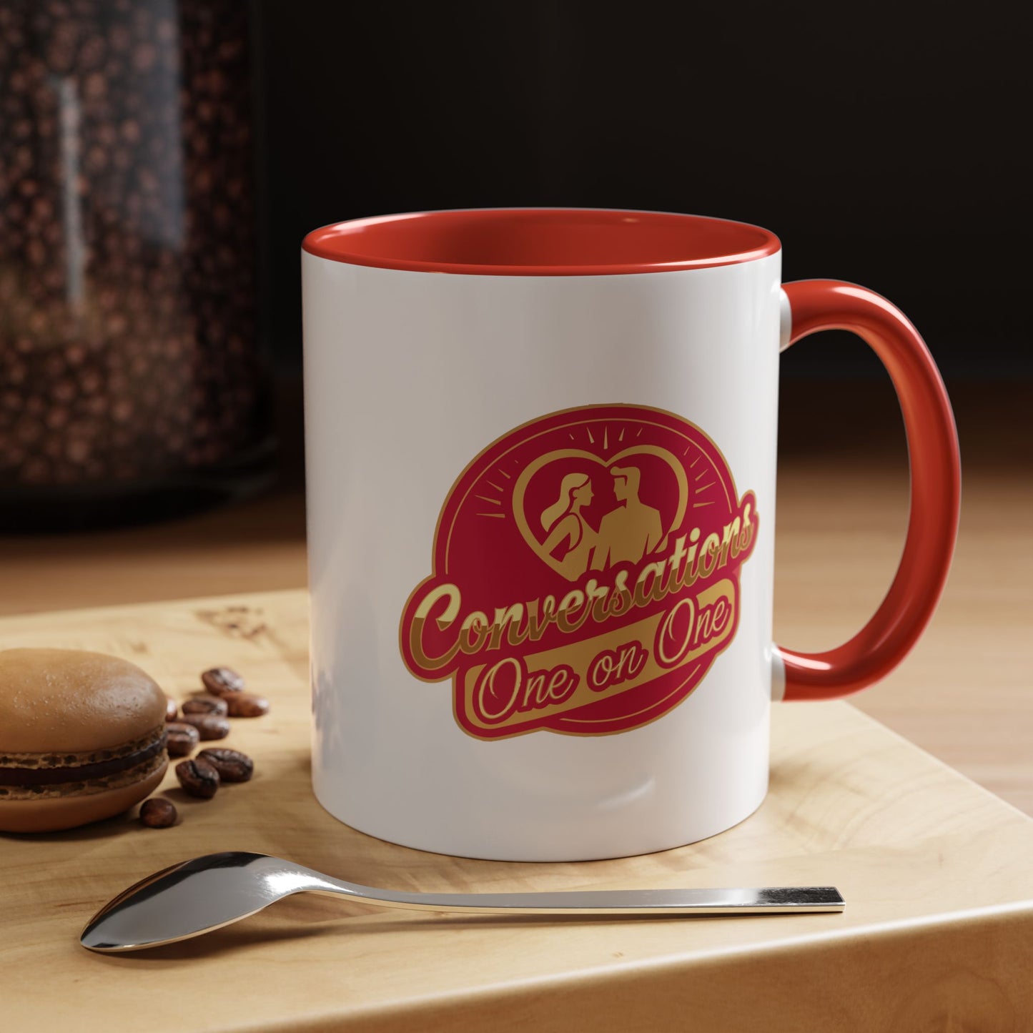Conversation One-on-One Accent Coffee Mug – (11/15oz)