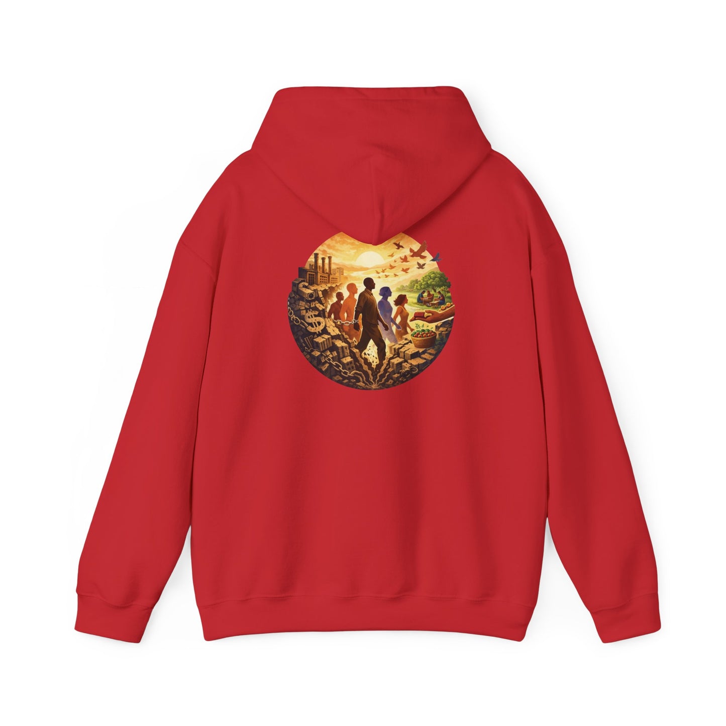 Liberation is Collective Hoodie — "We Move Forward Together" Artwork {Unisex}