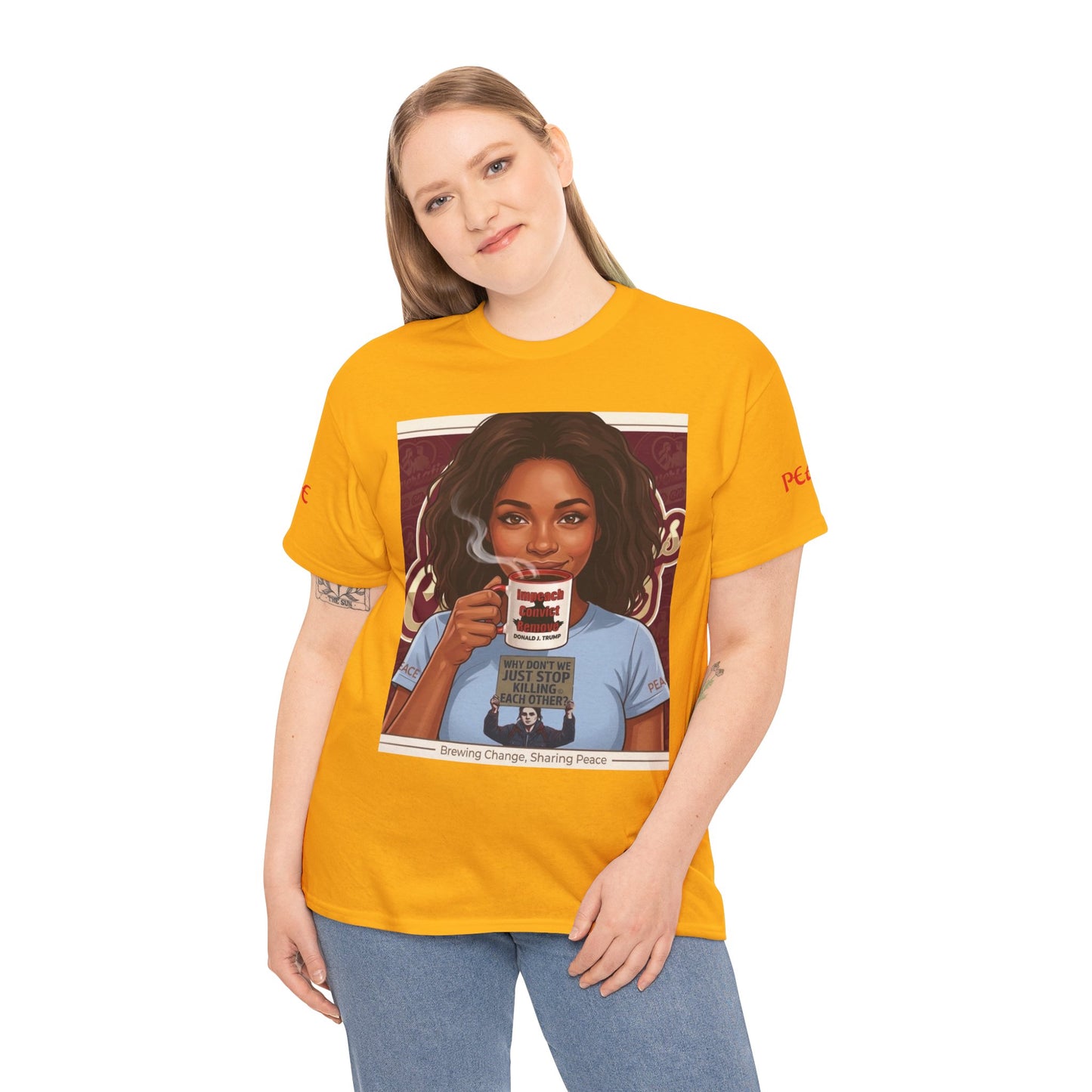 Coffee Lover Tee  "Sharing Change, Sharing Hope"