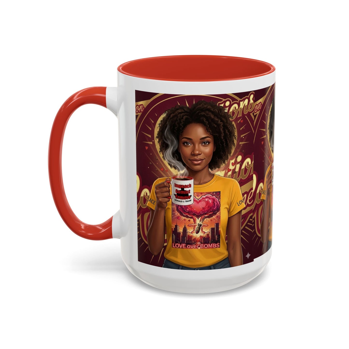 Love Over Bombs- Coffee Mug