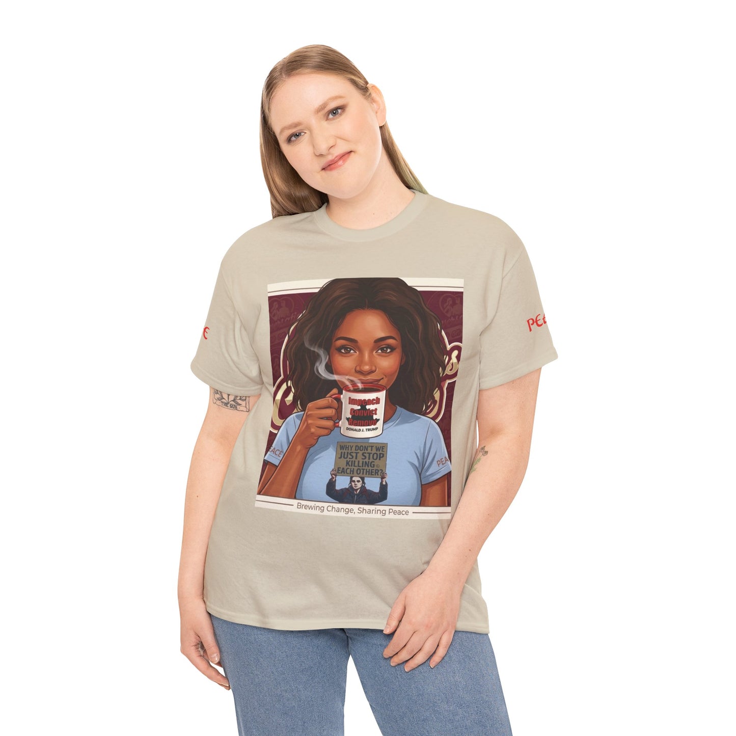 Coffee Lover Tee  "Sharing Change, Sharing Hope"