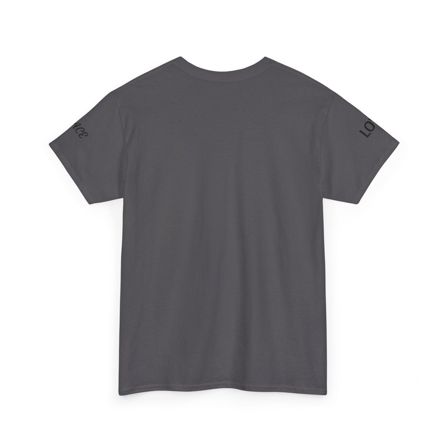 Love Over Bombs T-Shirt — Retro Heart Cloud Peace Tee
