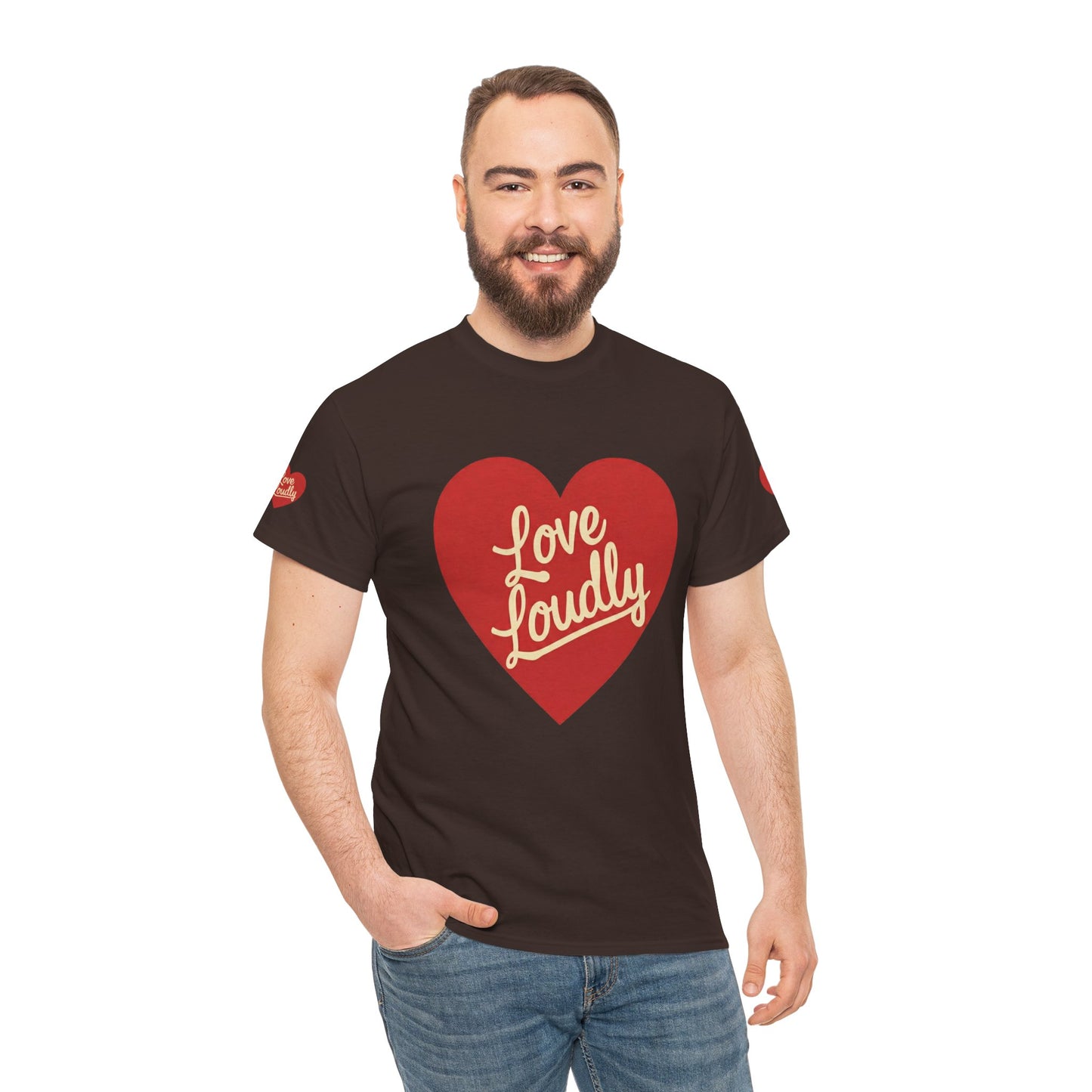 Love Loudly Heart T-Shirt