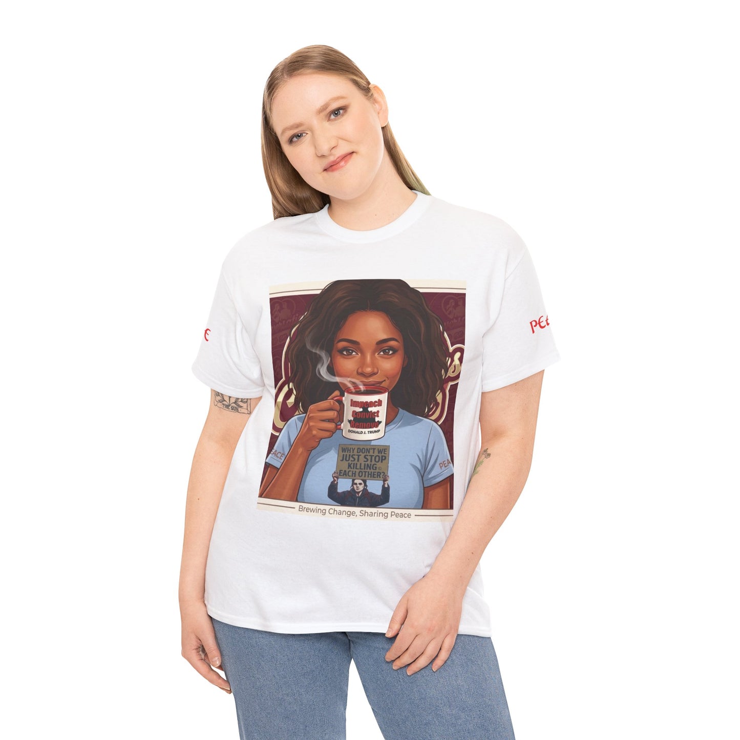 Coffee Lover Tee  "Sharing Change, Sharing Hope"