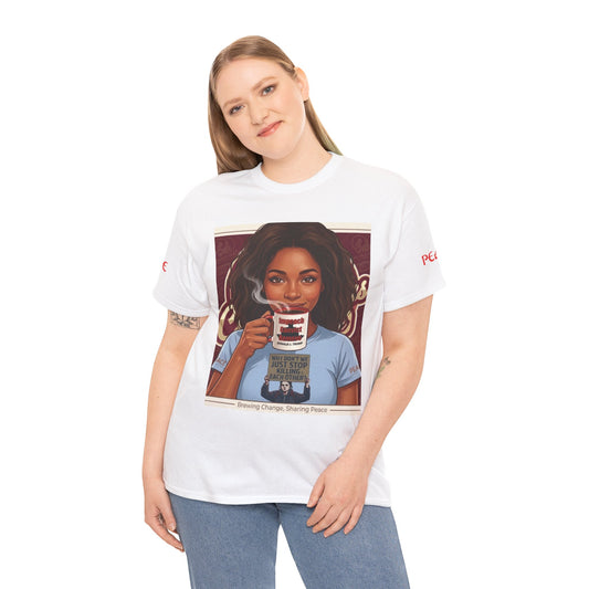 Coffee Lover Tee  "Sharing Change, Sharing Hope"