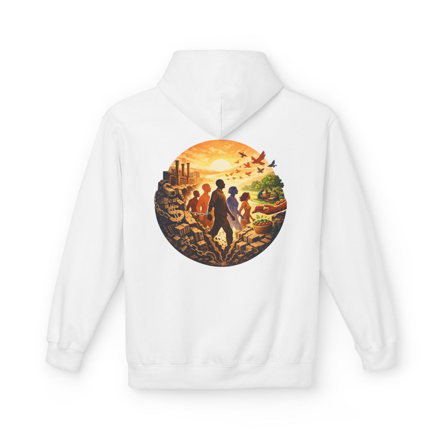 Liberation Is Collective Hoodie — Sunrise Solidarity Graphic Hoodie