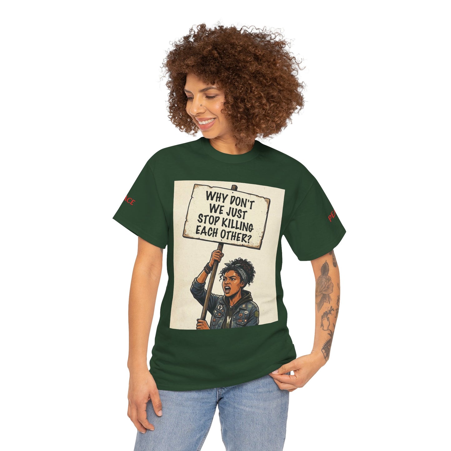 Graphic Tee — "CHOOSE PEACE" Shirt