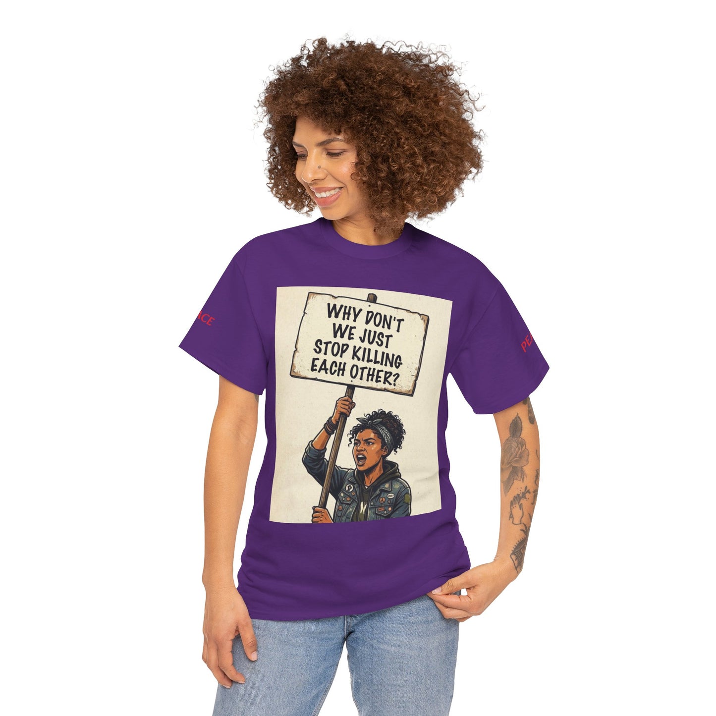 Graphic Tee — "CHOOSE PEACE" Shirt