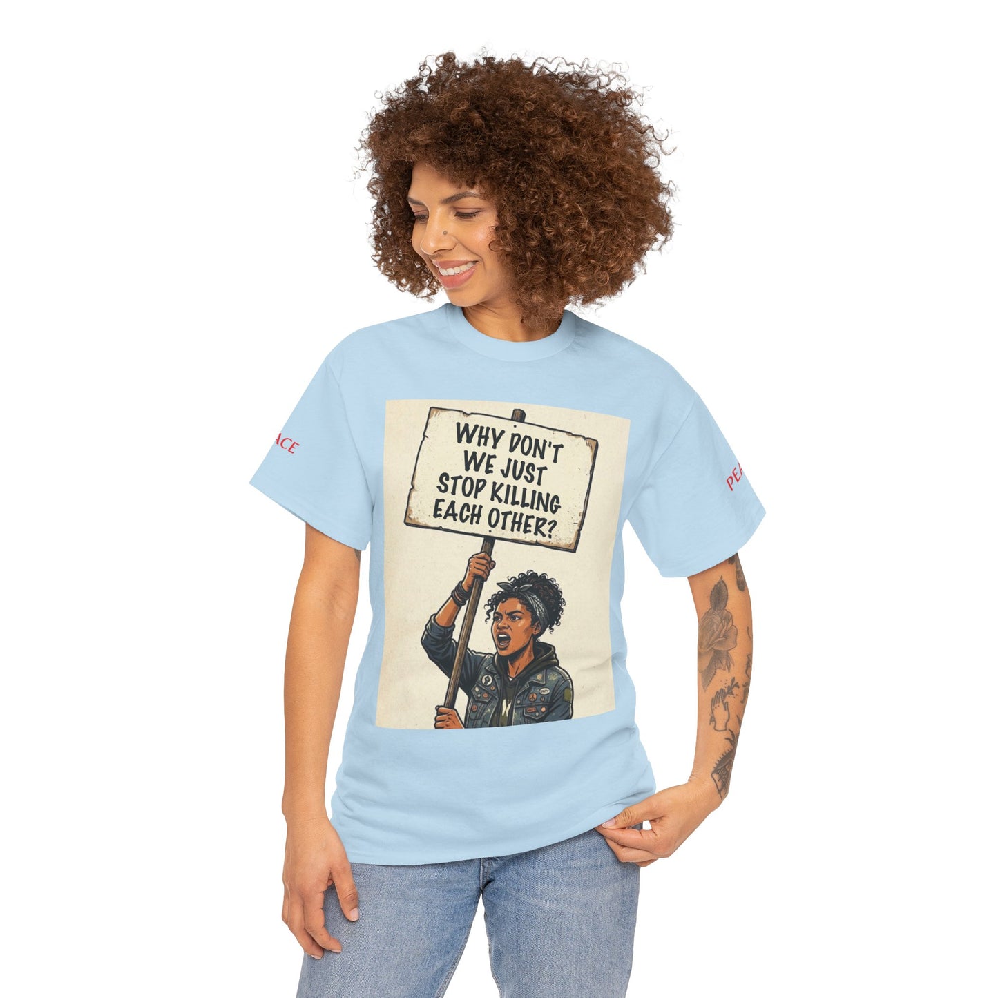 Graphic Tee — "CHOOSE PEACE" Shirt