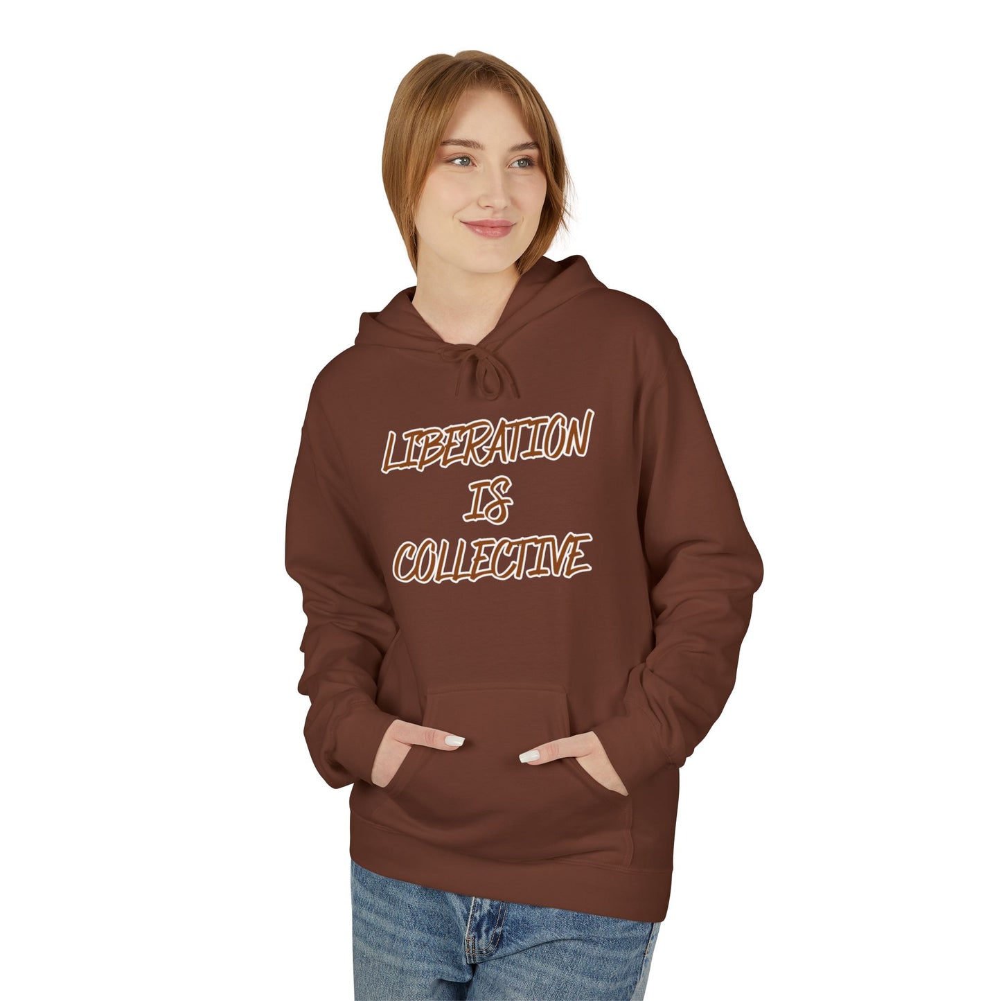 Liberation Is Collective Hoodie — Sunrise Solidarity Graphic Hoodie
