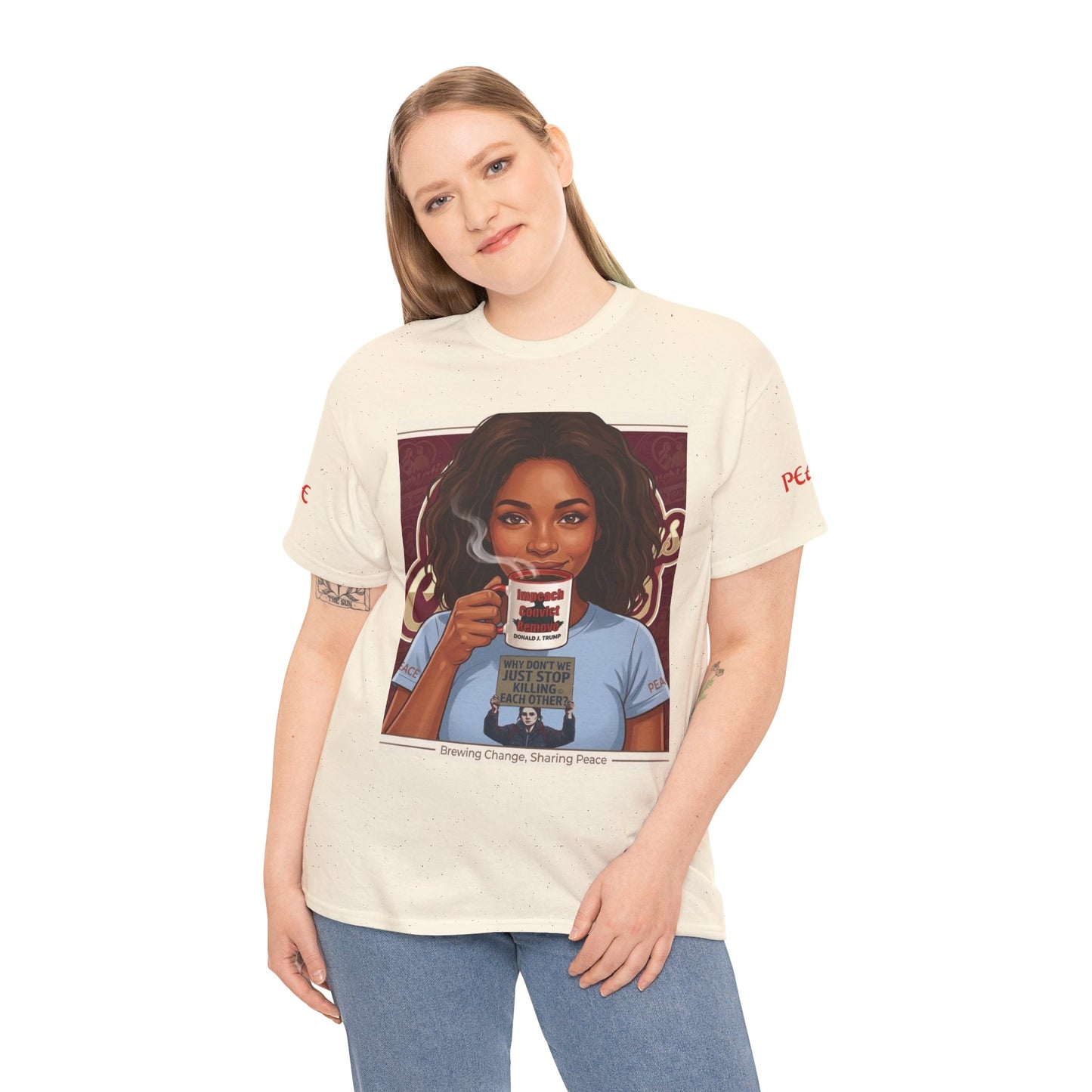 Coffee Lover Tee  "Sharing Change, Sharing Hope"