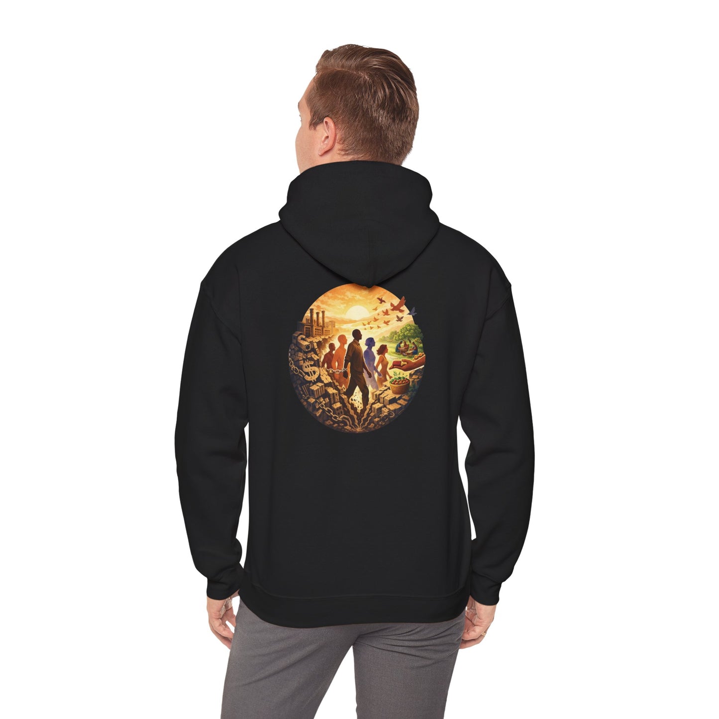 Liberation is Collective Hoodie — "We Move Forward Together" Artwork {Unisex}