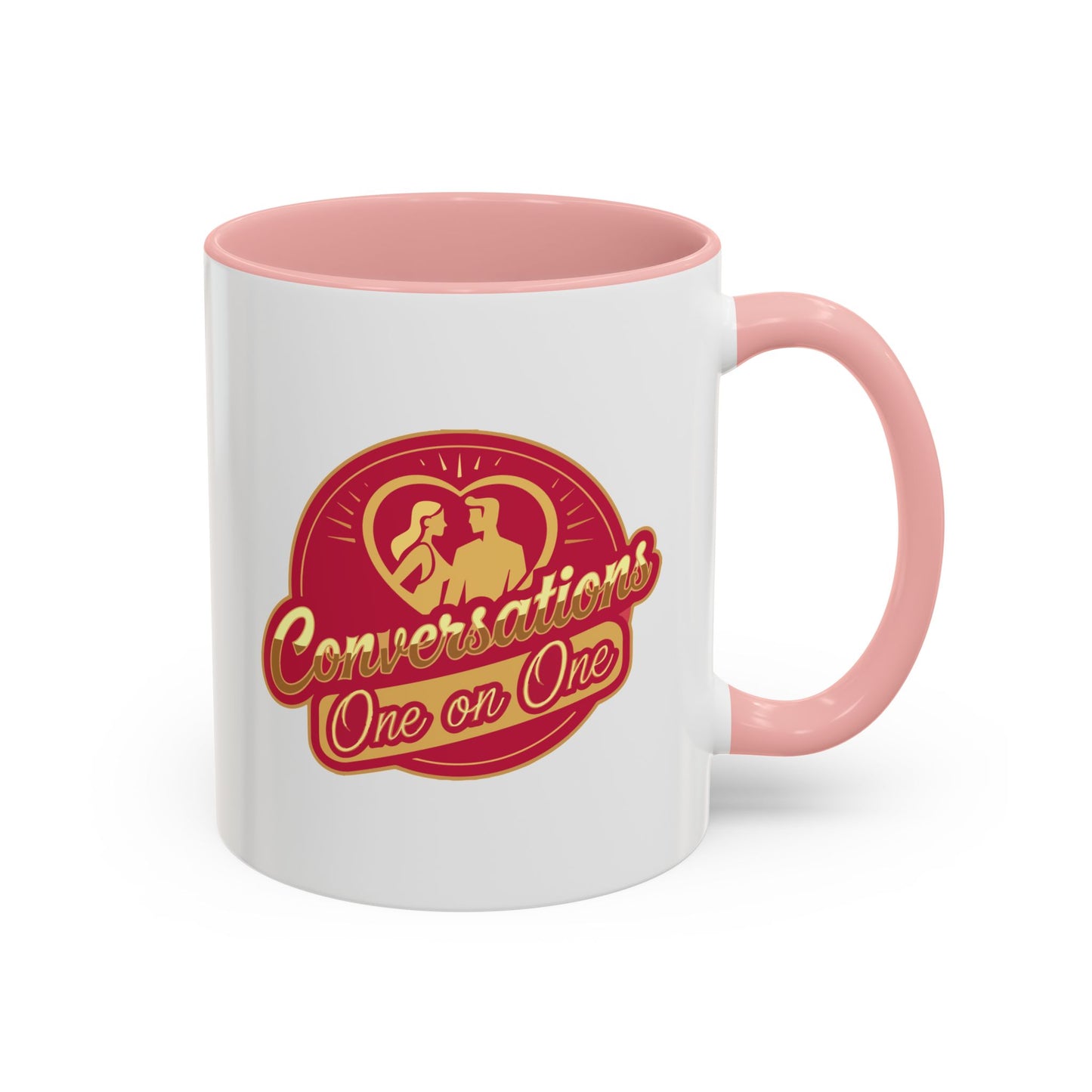 Conversation One-on-One Accent Coffee Mug – (11/15oz)
