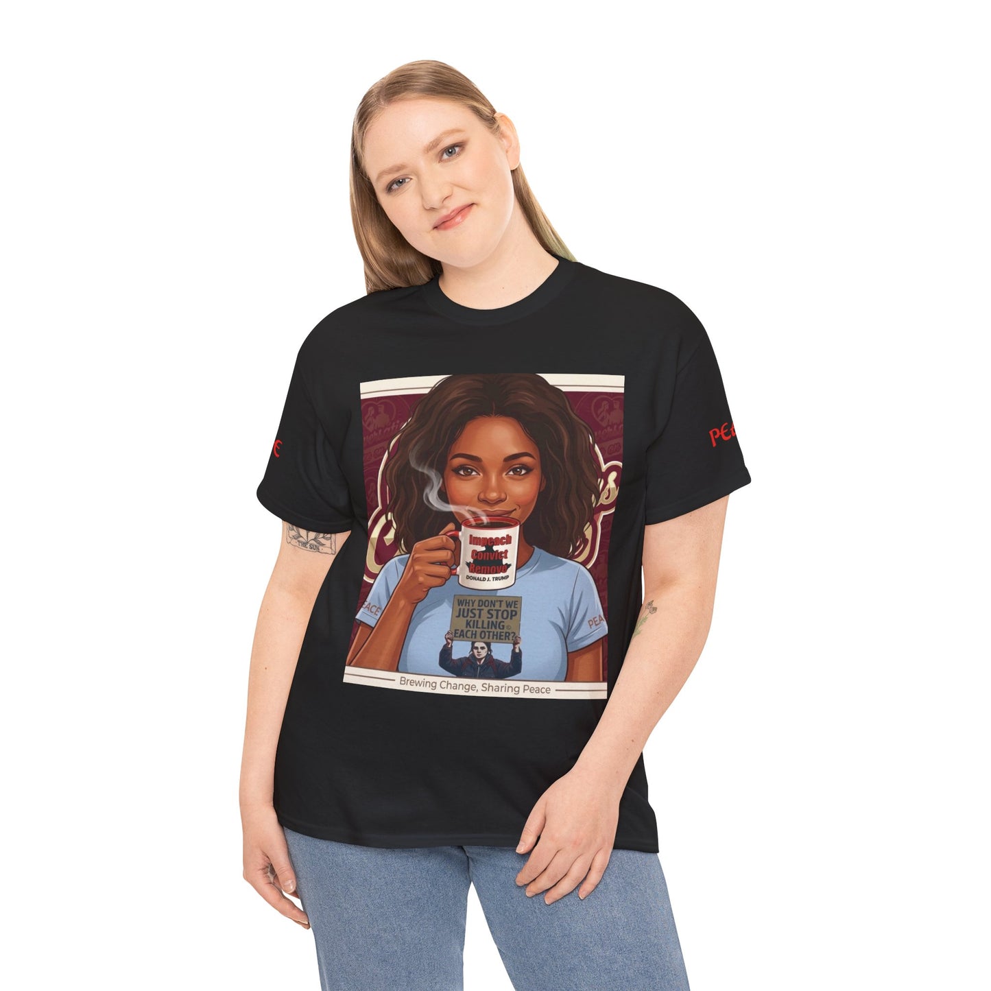 Coffee Lover Tee  "Sharing Change, Sharing Hope"