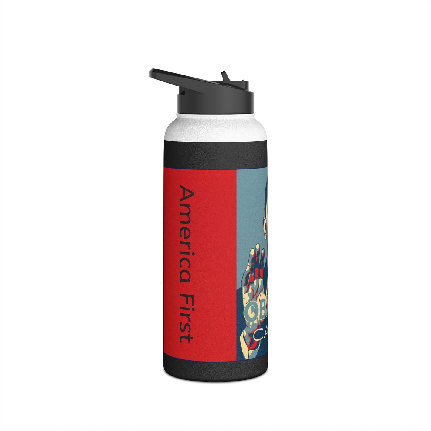 Retro 'OBAMA-CARED' Design-Water Bottle