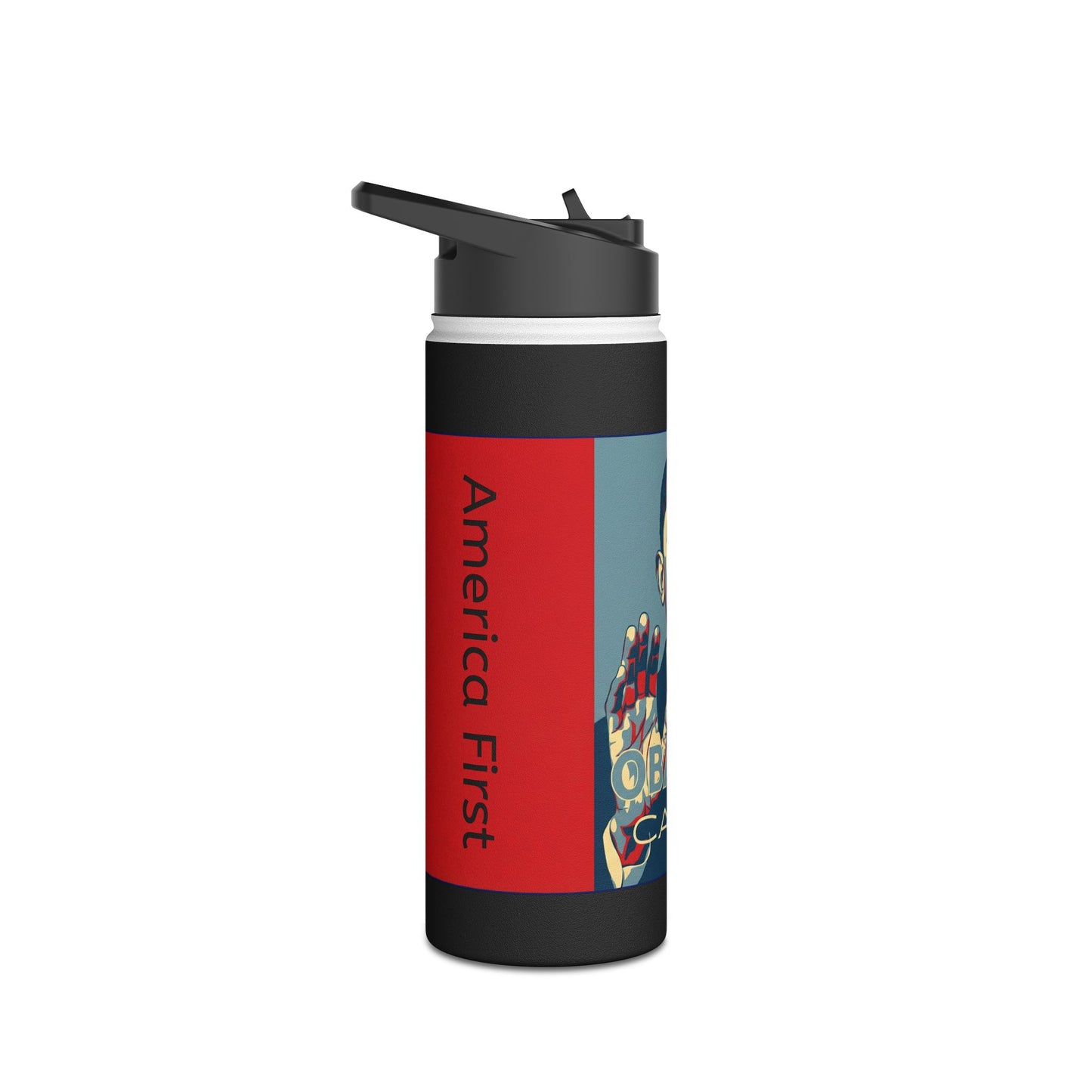 Retro 'OBAMA-CARED' Design-Water Bottle