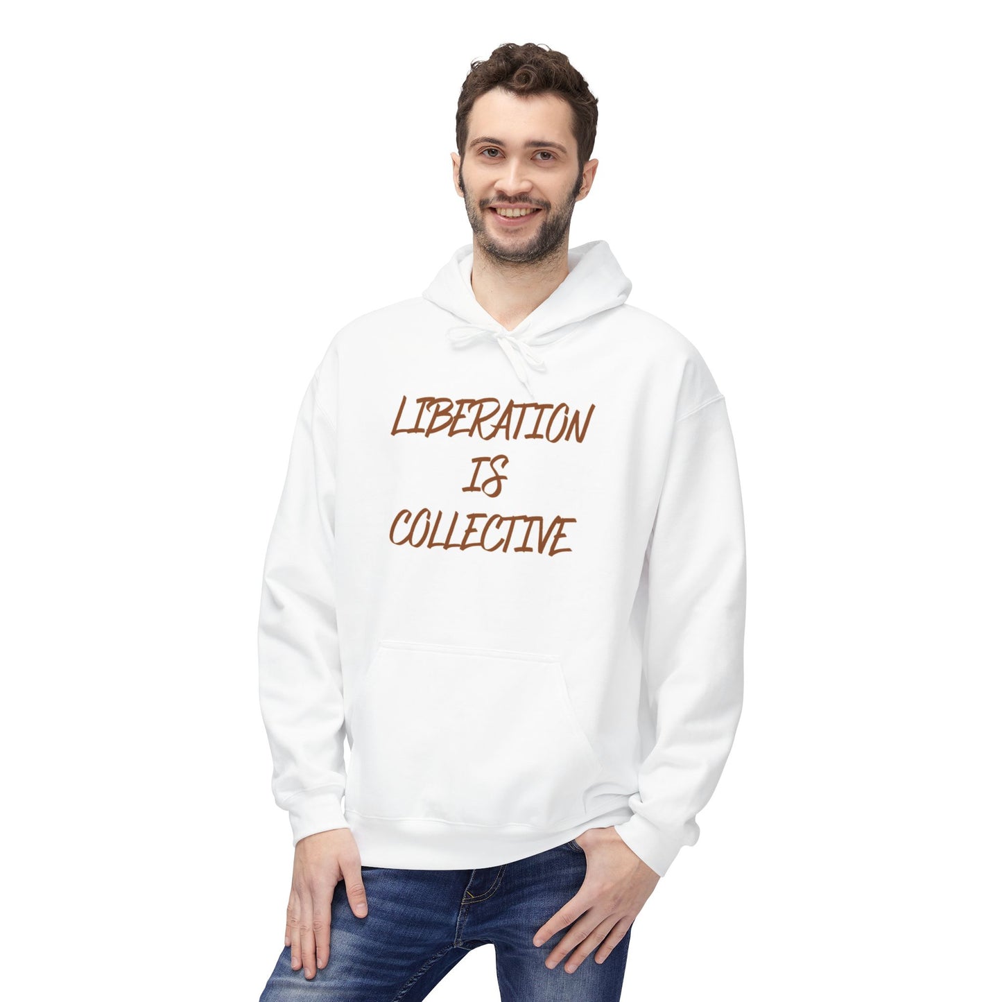 Liberation Is Collective Hoodie — Sunrise Solidarity Graphic Hoodie