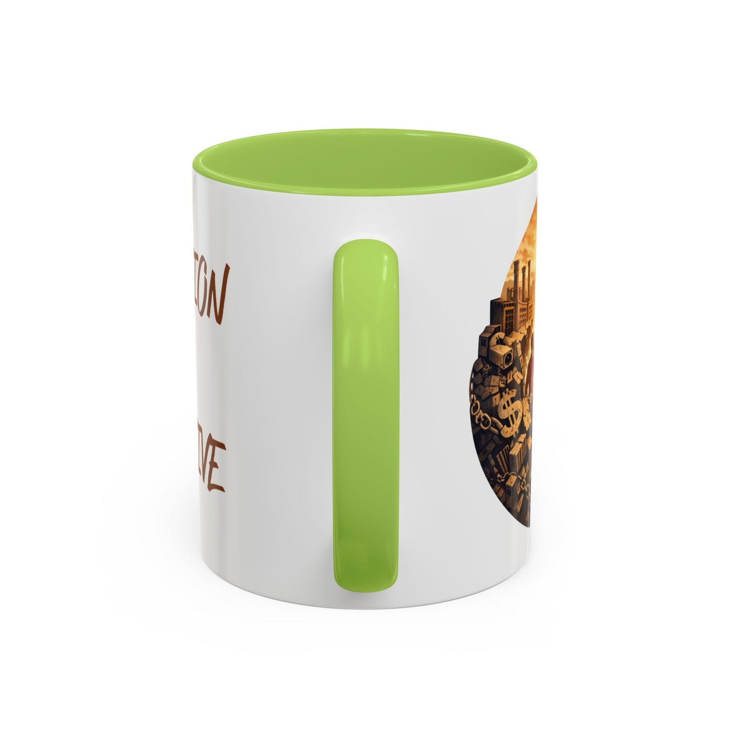 Liberation Is Collective Accent Coffee Mug - Black Handle 11/15oz