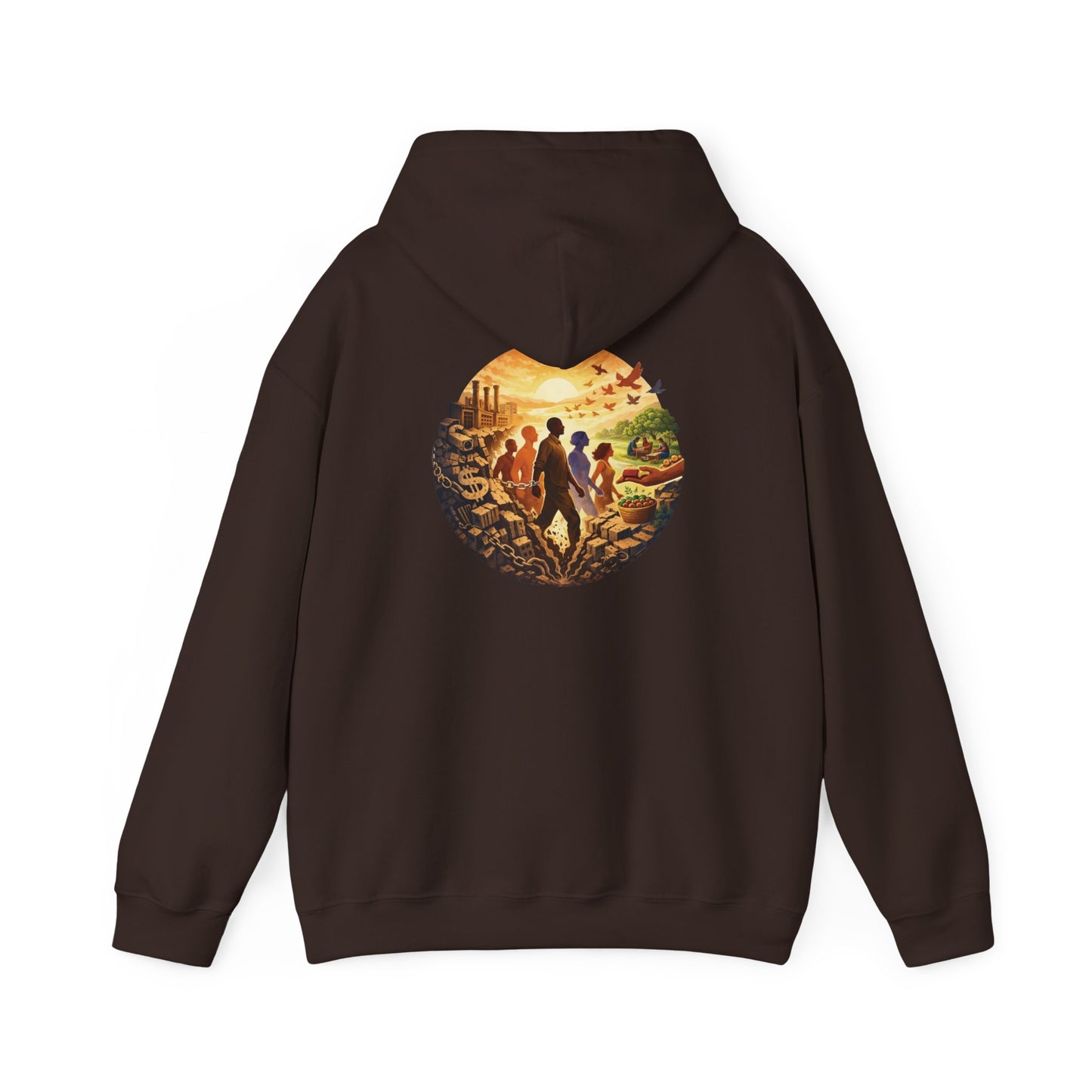 Liberation is Collective Hoodie — "We Move Forward Together" Artwork {Unisex}