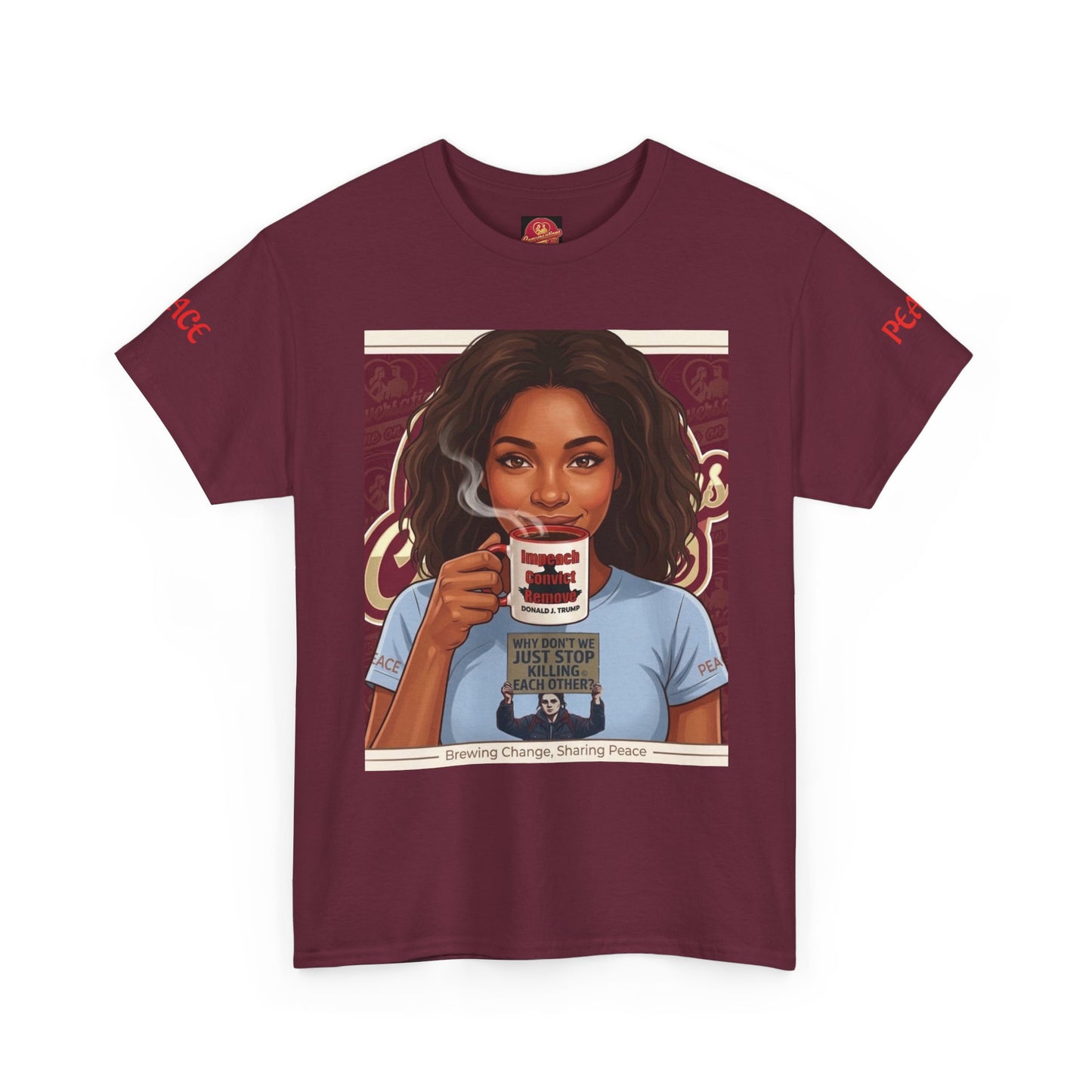 Coffee Lover Tee  "Sharing Change, Sharing Hope"