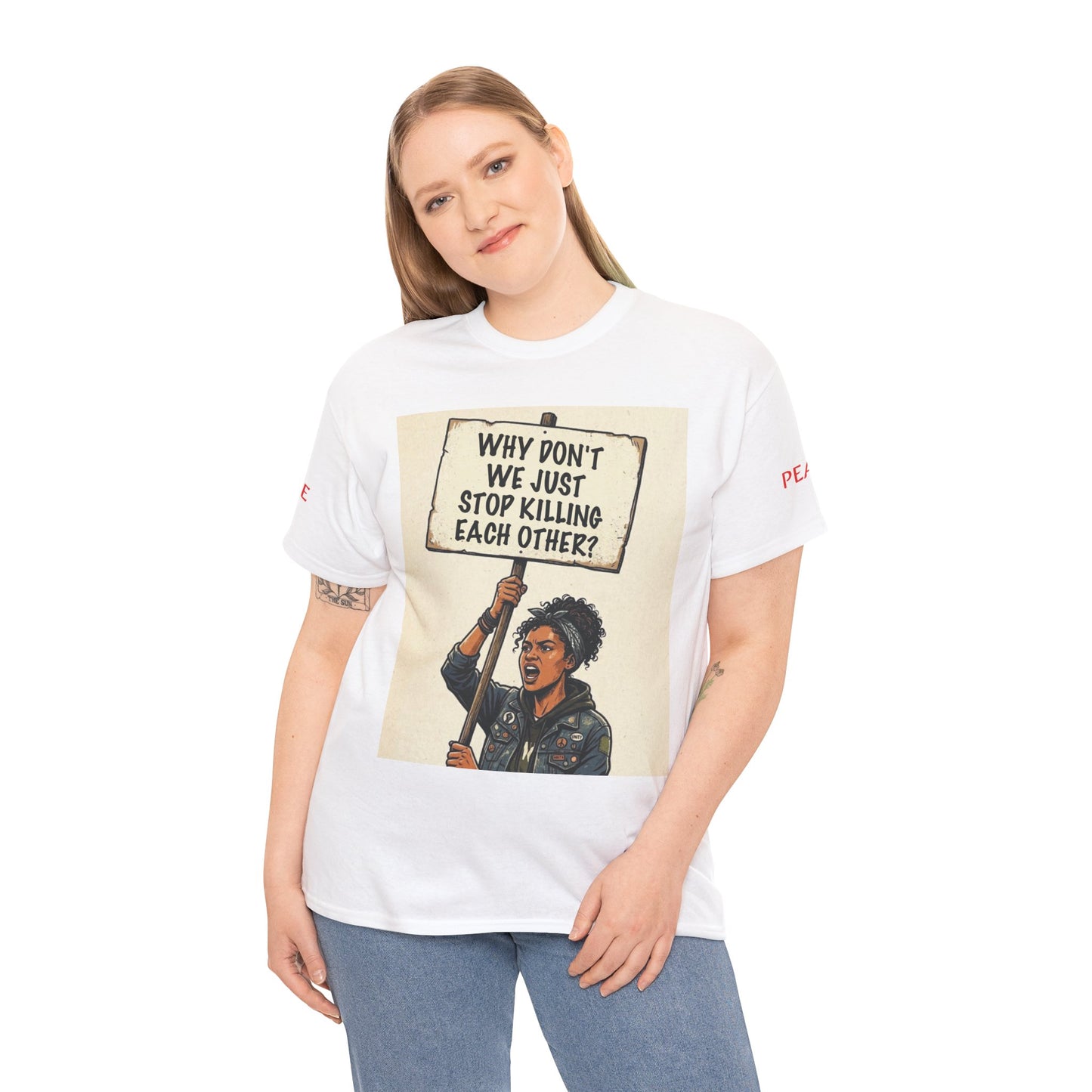 Graphic Tee — "CHOOSE PEACE" Shirt
